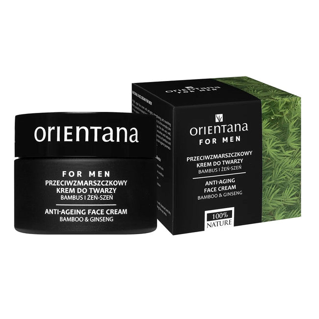 ORIENTANA For Men przeciwzmarszczkowy krem do twarzy Bambus i Żeń-szeń 50ml
