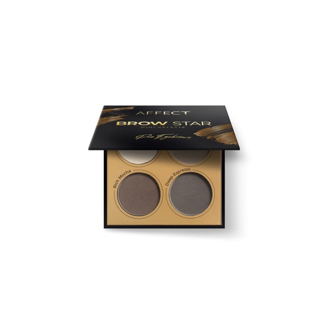 Affect Brow Star mini paleta cieni prasowanych do brwi 6g