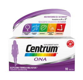 Centrum Ona witaminy i minerały dla kobiet suplement diety 90 tabletek