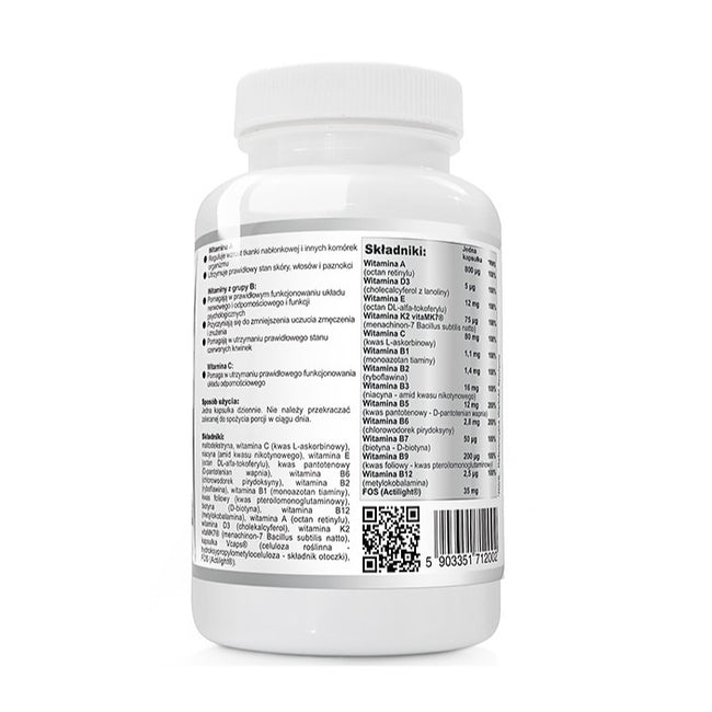 WISH Pharmaceutical For Men Multiwitamina Complex + Prebiotyk suplement diety 120 kapsułek