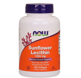 Now Foods Sunflower Lecithin 1200mg suplement diety 100 miękkich kapsułek