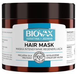 BIOVAX Keratyna + Jedwab regenerująca maska do włosów 250ml
