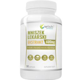 WISH Pharmaceutical Mniszek Lekarski Ekstrakt 600mg suplement diety 90 kapsułek
