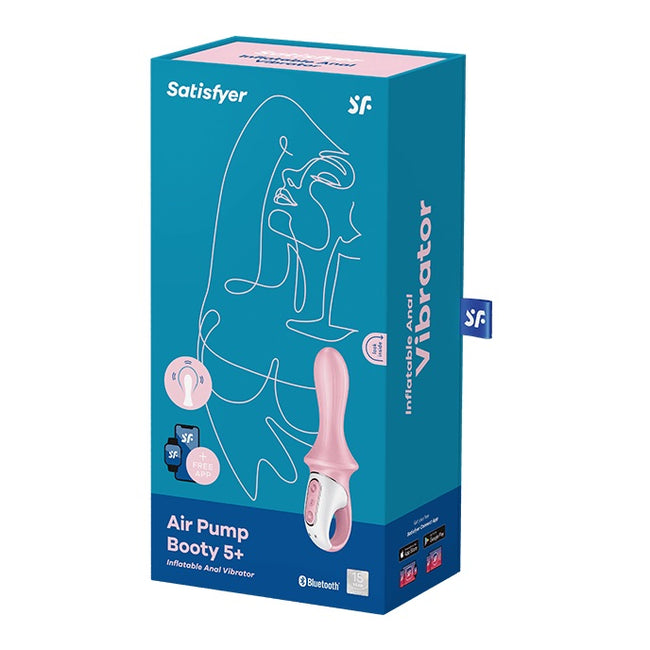 Satisfyer Air Pump Booty 5+ wibrator z pompką Rosa