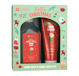 HiSkin Hello Christmas Świąteczny Grzaniec zestaw krem do rąk 60ml + mydło do rąk 200ml