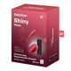 Satisfyer Shiny Petal wibrujące jajko z pilotem Red
