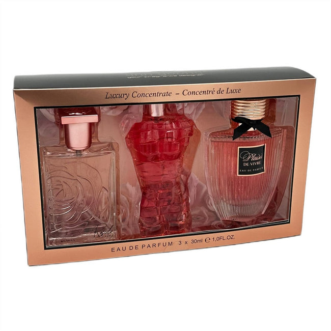 Linn Young The Luxury Collection Women zestaw Rosiale woda perfumowana 30ml + Oso Perfect woda perfumowana 30ml + Plaisir de Vivre woda perfumowana 30ml