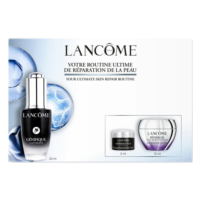 Lancome Genifique Ultimate zestaw serum do twarzy 20ml + krem pod oczy 5ml + krem do twarzy 15ml