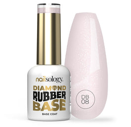 Clavier Nailsology Diamond Rubber Base baza hybrydowa DB08 Pearly Bride 8ml
