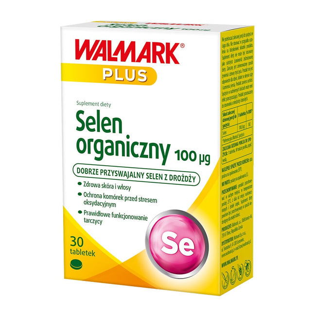 WALMARK Selen organiczny 100µg suplement diety 30 tabletek