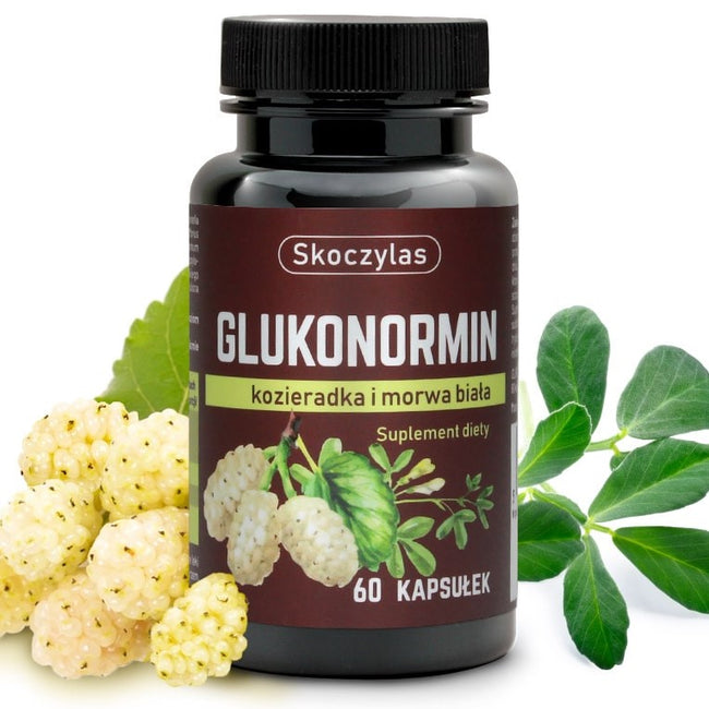 Skoczylas Glukonormin kozieradka i morwa biała suplement diety 60 kapsułek