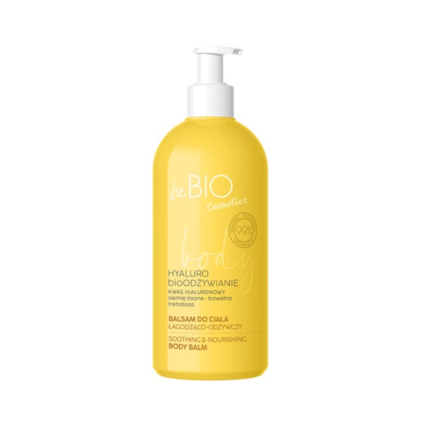 BeBio Ewa Chodakowska Naturalny balsam do ciała z kwasem hialuronowym siemieniem lnianym bawełną trehalozą 350ml
