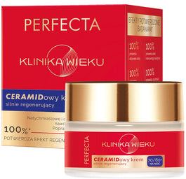 Perfecta Klinika Wieku ceramidowy krem silnie regenerujący na noc 70/80+ 50ml