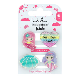 Invisibobble Clipstar Kids zestaw mini klamer do włosów Mermaid Dreams 4szt.