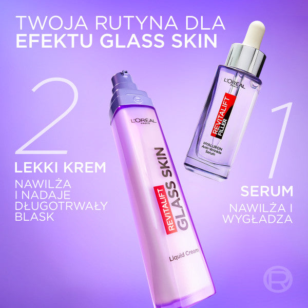 L'Oreal Paris Revitalift Filler Glass Skin lekki krem do twarzy 50ml