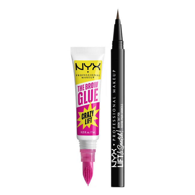 NYX Professional MakeUp Bling The Halls Brow Glue Duo zestaw do stylizacji brwi