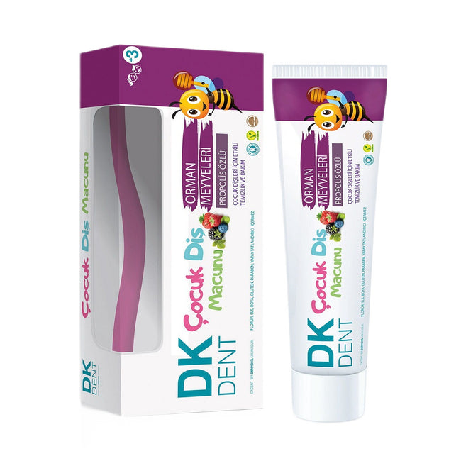 Dermokil DK Dent pasta do zębów dla dzieci Owoce Leśne 50ml + szczoteczka