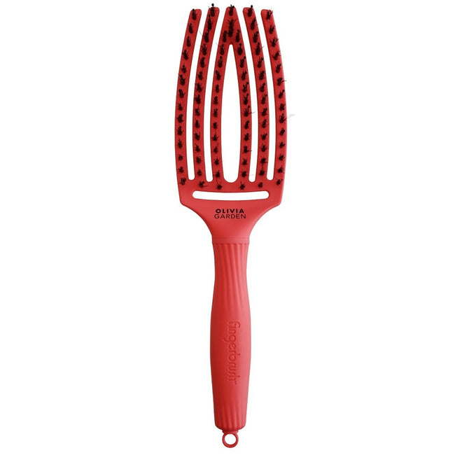 Olivia Garden FingerBrush I'm Perfection Combo Medium szczotka do rozczesywania włosów Red Confidence