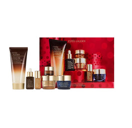 Estée Lauder Skincare Superstars zestaw żel oczyszczający 100ml + krem-żel pod oczy 5ml + serum łagodzące 5ml + serum regenerujące 15ml +  krem nawilżający 15ml + krem rewitalizujący 15ml
