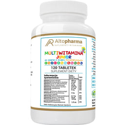AltoPharma Multiwitamina Junior dla dzieci do ssania suplement diety 120 tabletek