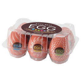 TENGA Easy Beat Egg Hard Boiled Package II zestaw 6 jednorazowych masturbatorów w kształcie jajka