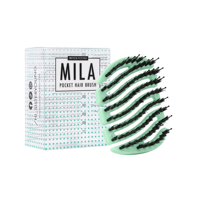 Sister Young Mila Pocket Hair Brush mała szczotka do włosów Fresh Mint