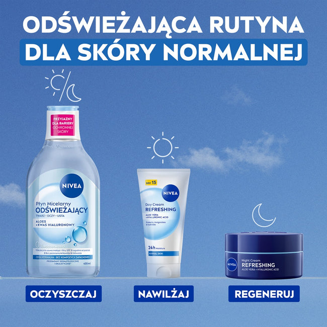 Nivea Odświeżający płyn micelarny do cery normalnej 400ml