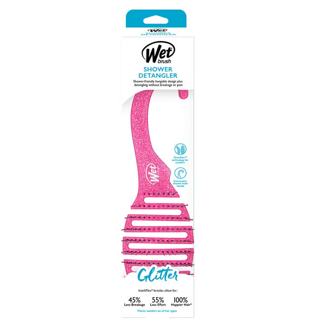 Wet Brush Shower Detangler szczotka do rozczesywania włosów pod prysznicem Pink Glitter