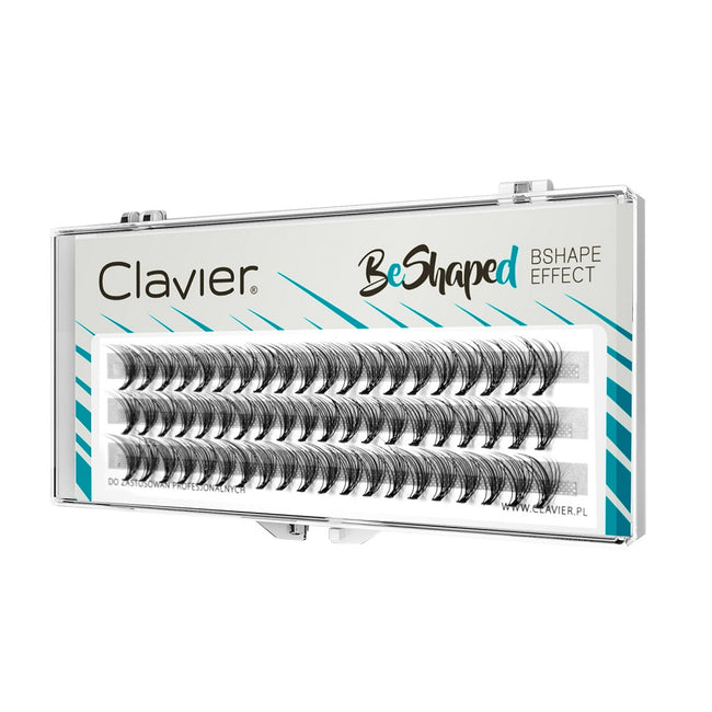 Clavier BeShaped jedwabne kępki rzęs skręt B 10D