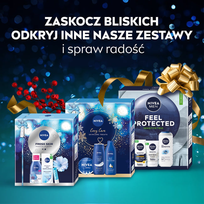 Nivea Q10 Elegance zestaw podwójnie aktywne serum do twarzy 30ml + ujędrniający krem na dzień SPF15 50ml + kosmetyczka