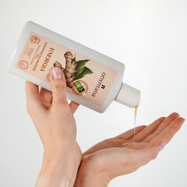 ORIENTANA Ajurwedyjski szampon do włosów Imbir i Trawa Cytrynowa 210ml