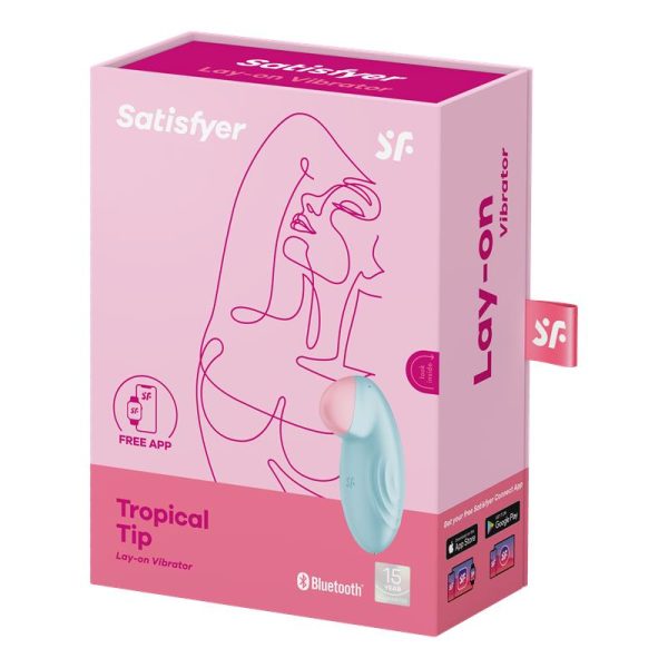 Satisfyer Tropical Tip wibrator stymulujący łechtaczkę Light Blue