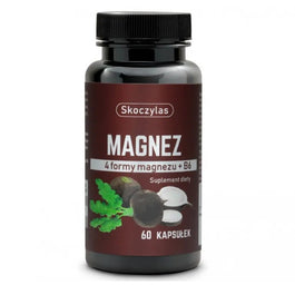 Skoczylas Magnez 4 formy + wit.B6 czarna rzepa suplement diety 60 kapsułek
