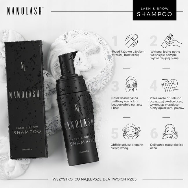 Nanolash Lash & Brow Shampoo szampon do rzęs i brwi 50ml