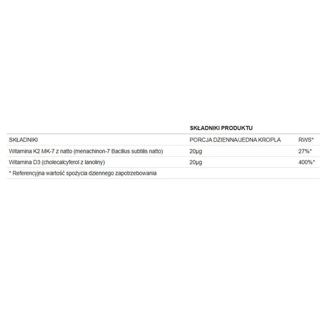 AltoPharma Junior Naturalne Witaminy K2+D3 suplement diety w kroplach 30ml