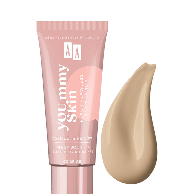 AA YOU.mmy Skin Peach Flawless Foundation podkład mineralny 30ml