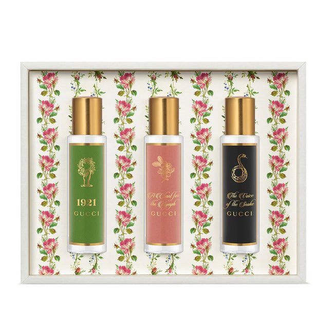 Gucci The Alchemist's Garden zestaw 1921 woda perfumowana spray 15ml + A Chant for the Nymph woda perfumowana spray 15ml + The Voice of the Snake woda perfumowana spray 15ml