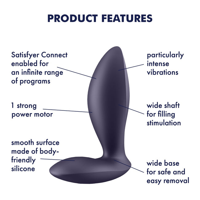 Satisfyer Power Plug wibrator analny Violet