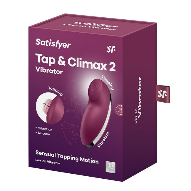 Satisfyer Tap & Climax 2 wibrator nakładany z funkcją stukania Red