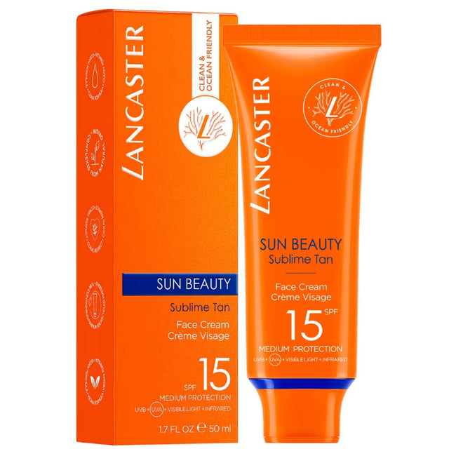 Lancaster Sun Beauty Face Cream SPF15 ochronny krem do twarzy 50ml