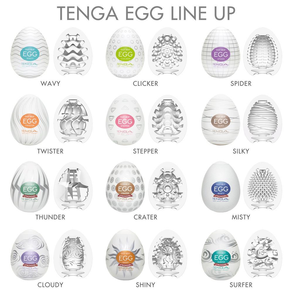 TENGA 6 Styles Easy Beat Egg Hard Boiled Package zestaw 6