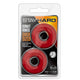 Blush Stay Hard Donut Rings Oversized opaski erekcyjne na penisa Red 2szt