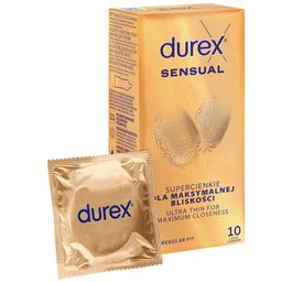 Durex Sensual super cienkie prezerwatywy lateksowe 10szt