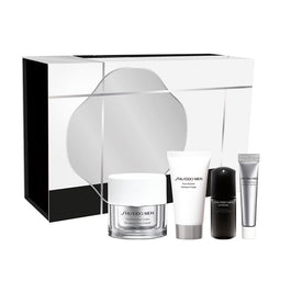 Shiseido Men Total Age-Defense Program zestaw nawilżający krem do twarzy 50ml + pianka do mycia twarzy 30ml + serum przeciwstarzeniowe 10ml + krem pod oczy 5ml