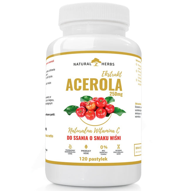 AltoPharma Acerola 250mg suplement diety 120 tabletek do ssania
