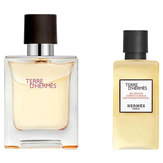 Hermes Terre D'Hermes zestaw woda toaletowa spray 50ml + żel pod prysznic 40ml