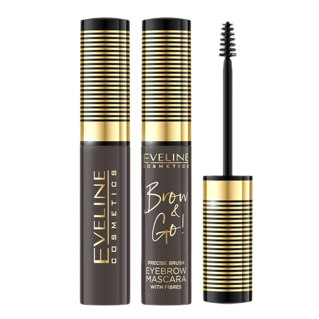 Eveline Cosmetics Brow & Go! maskara do brwi z zagęszczającymi włókienkami