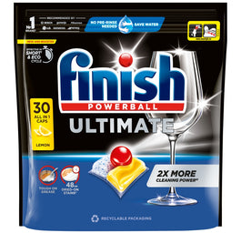 Finish Ultimate Lemon kapsułki do mycia naczyń w zmywarce 30szt