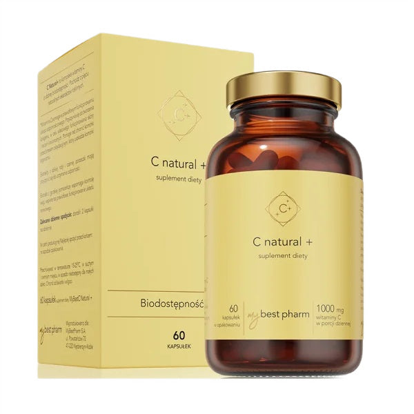 MyBestPharm MyBestC Natural+ suplement diety 60 kapsułek