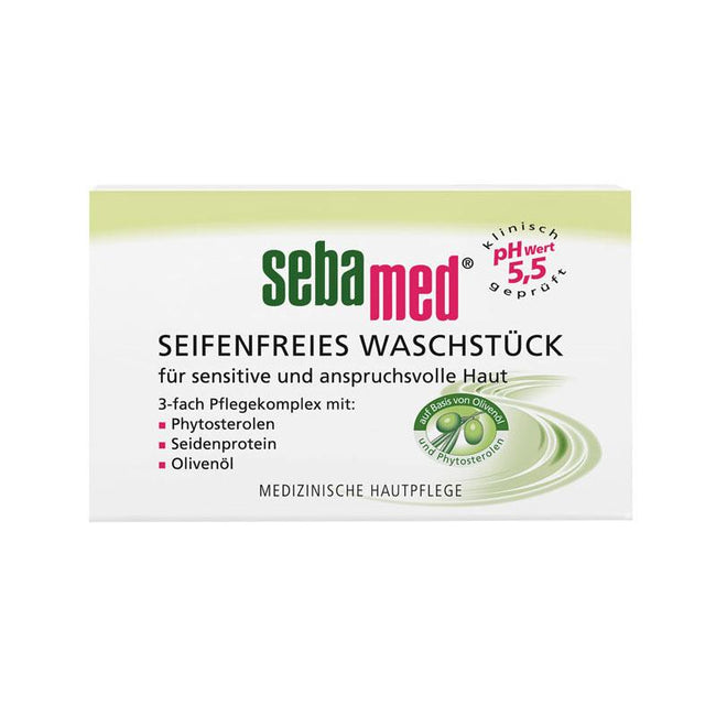 Sebamed Seifenfreies Waschstück Olive bezalkaliczna oliwkowa kostka myjąca 150g